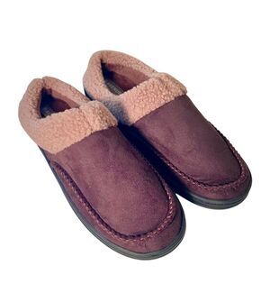 Avenue Mens Memory Foam Slippers Size 10